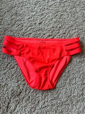 Kiava Sunburst Citrus Leopard Low Rise Swim Bottoms Size M